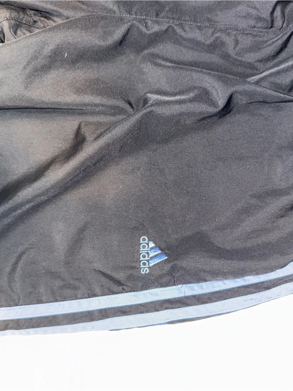 adidas Black Track pants with Blue Side Stripes